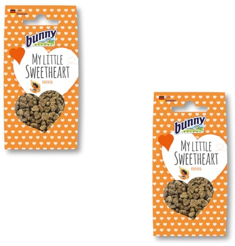 Bunny Nature My Little Sweetheart - Papaya | Doppelpack | 2 x 30 g | Ergänzungsfuttermittel für Nager