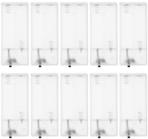 HONMEET 10pcs Battery Case for String Lights Compact and Portable Abs Plastic Small Battery Box for Indoor Use and Parties