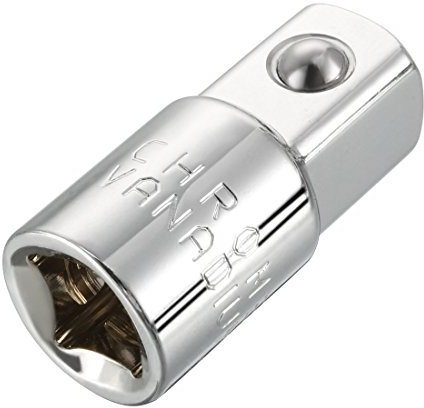 Sourcingmap 3/8 Inch Drive (F) x 1/2 Inch (M) Socket Adapter, Female to Male, Cr-V
