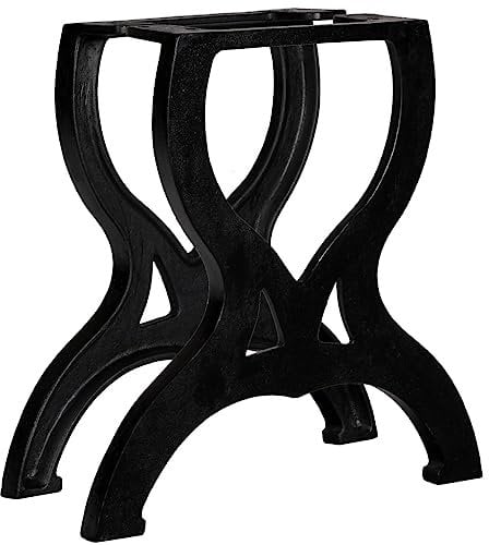 vidaXL 2X Couchtischbein X-Rahmen Industrie-Stil Tischbein Möbelbein Tischfuß Möbelfuß Tischbeine Tischgestell Tischkufen Tischfüße Gusseisen