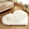Faux Lammfell Teppich Kunstfell Matte Sofa-Deco 29 (Weiß, 30 * 40)