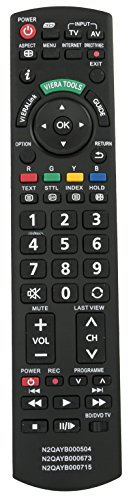 ALLIMITY N2QAYB000715 Fernbedienung Ersetzt für Panasonic TV TX-L55DT50B TX-LR47DT50 TX-P42GT50B TX-P42GT50J TX-L55DT50Y TX-L55WT50E TX-L55WT50Y TX-LR55WT50 TX-P42GT50E TX-P42GT50Y