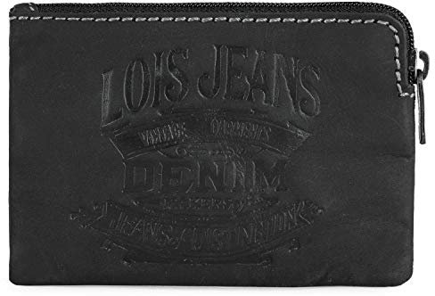 Lois - Geldbeutel & Schlüsseltasche Klein - Schlüsseletui Schlüsseltasche - Schlüsseletui Leder - Autoschlüssel Tasche - Schlüssel Etui, Schwarz