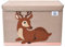 CLCROBD Foldable Kids Large Toy Chest with Flip-Top Lid, Collapsible Fabric Animal Toy Storage Organizer/Bin/Box/Basket/Trunk for Toddler, Children and Baby Nursery (Deer)