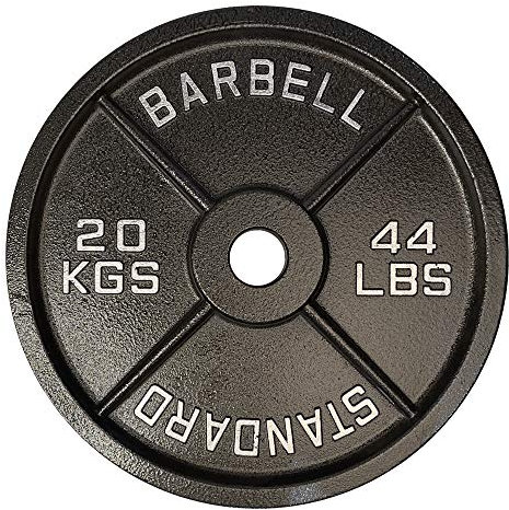 Exersci Premium Retro 2 Cast Iron Weight Plates 20 KG Pair - Weight lifting, Powerlifting, Gym, Fitness, Squat, Bench Press, Deadlift