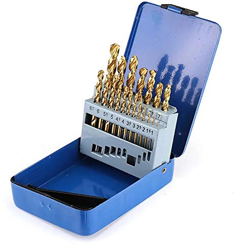 M42 8% High COBALT HSS-CO Tetanium Twist Foret Set Forets de qualité industrielle pour forage en acier inoxydable 304-19 pcs