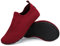 SAGUARO Ligeras Slipper Hombre Mujer Descalzo de Piscina Escarpines Zapatillas Antideslizante Zapatos Vino Tinto 44/45 EU
