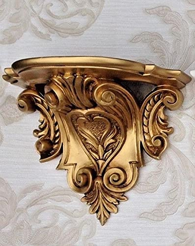 Console murale style baroque antique doré 29 x 25 cm