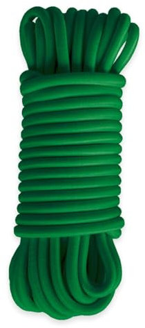 TECPLAST Sandow élastique Vert 15 mètres 9SW - Qualité PRO - Tendeur pour bâche de diamètre 9 mm