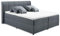 GRANADA 2 Polsterbett 180x200 mit Bettkasten, Anthrazit - Modernes Doppelbett mit dekorativer Steppung & Kaltschaum Topper - 200 x 110 x 213 cm (B/H/T)