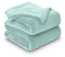GC GAVENO CAVAILIA Mink Fluffy Blanket, Soft and Cosy Thermal Throw For Sofas, Cuddle Warm Throws For Beds, Duck Egg, 150 x 200 cm