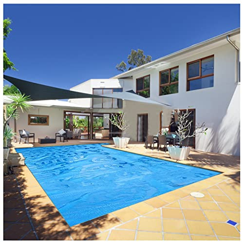 LLAA Outdoor Solar Pool Heater Protective Cover, Anti-Dust Family Paddling Thermal Blanket, with PE Bubble, for Above Ground Inflatable Pools (Size : 5x8m/16.4x26.2ft)