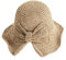 Andiker Women Straw Hat with Bow-Knot, Floppy Wide Brim Sun Cap Foldable Sun Hat UV Protection for Vacation Holiday Outdoor Beach (Khaki with Bowknot)