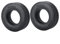 Runup 22/25 mm Gummireifen, 2 Stück Radreifen für Tamiya 1/14 RC Anhänger Traktor LKW Vorder- und Hinterrad Felgen Zubehör Teil (25mm)