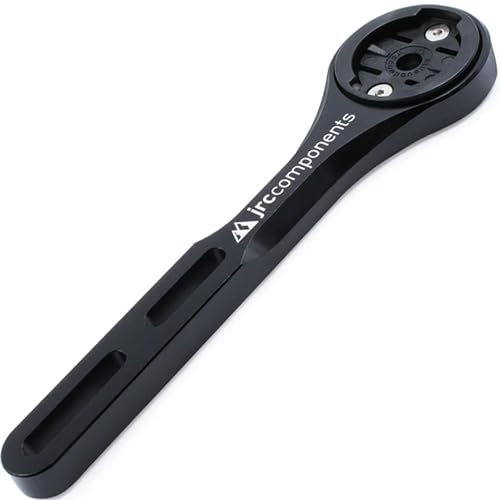 JRC Components Amplitude Underbar Computer Mount Kompatibel mit Garmin Edge Computern | Road & Gravel Bikes | Leichte Aero Integrierte Lenkerhalterung für Fahrräder (Schwarz)