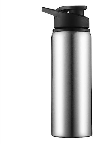 LADRENTDU Étanche Gourde Sport Gourde Isotherme Bouteille De Sport En Acier Inoxydable Bouteille D'eau De Vélo À Boire Direct Bouteille De Sport En Plein Air, Argent, 700 Ml