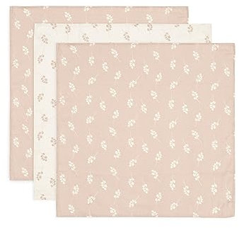 Jollein 535-851-67042 Mulltücher/Swaddle 3er Set Twig rosa/weiß (70x70cm)