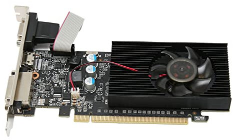 ciciglow GT610 Grafikkarte, 1 GB DDR3 64 Bit PCI Express 2.0 Computer-Grafikkarte 810 MHz 1000 MHz, Unterstützt DVI VGA HDMI (GT610 1GD3 64BIT)