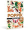 POPPIK 1841224 Sticker-Poster, Wald, interaktives Lernposter mit Aufklebern, mehrsprachiges Tierposter, für Kinder ab 3 Jahren, 68 x 100 cm