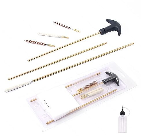 Kit de nettoyage M16 et kit de crosse AR15-Idéal pour. Calibre .177/.22 4.5/5.5mm, nettoyage de carabine à plomb, entretien de carabine à air comprimé et pistolet à air comprimé ( 0,177~.22cal)