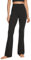 CRZ YOGA Damen Butterluxe Yogahose Schlaghose High Waist Blickdicht Flared Leggings Bootcut Bootleg Soft Sporthose - 81cm Schwarz 38