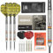 Target Darts Dimitri Van den Bergh 24G Tungsten Steeldart Set - 9 Pro Grip Shafts - 9 Pro Ultra Flights - Darttasche, Dart Zubehör, Wolfram Dart Satz