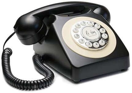 Le Ton Audio Gästebuch Telefon Hochzeit für Hochzeiten und Events, Gästetelefon, Hochzeitstelefon, Schwarz