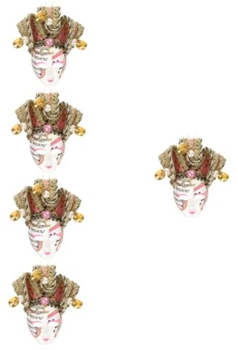 PRETYZOOM 5 Piezas Máscara Imán De Nevera Carnaval Decoración Imanes De Nevera De Londres Refrigerador Lindos Imanes De Nevera Carnaval Imán De Pizarra Divertida Máscara De
