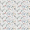 Papier Peint Adhesif Fleuri Orange Bleu,44 x 500cm Papier Peint Jaune Floral Papier Peint Gris et Vert Feuille Papier Peint Autocollant Botanique Papier Peint Adhesif pour Meuble Chambre,Salon