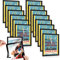 DAJAVE 15 Stück A4 Magnetrahmen 24x32cm Selbstklebend Aufklappbarer Info-Rahmen mit Magnetverschluss, Informationsrahmen DIN A4 Format, für Puzzle, Foto, Poste