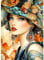 MAXBYE DIY 5D Diamond Painting Kits für Erwachsene, Vintage Dame Diamond Kits Vollbohrer Diamanten Crystal Malerei Kunsthandwerk Diamant Kreuzstich Geschenke Home Wand Dekor 30x40cm