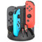 Station de charge pour manette Nintendo Switch Joycon, station de charge MARSDOCK compatible avec Switch OLED JoyCon, station de charge avec 8 emplacements de jeu, câble de 1 m, LED