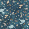 VmG-Store Baumwollstoff Meterware 140cm Breite Stoffe zum Nähen Nähstoff Kinderstoff für Kissen Babykleidung Kinderkleidung DIY (Wale Bc003)