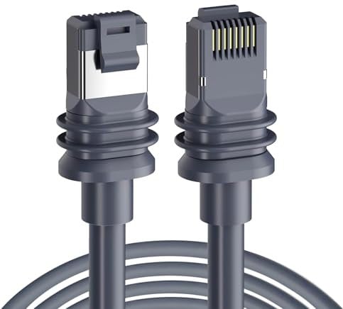 YWNYT Starlink Gen 3 Cable, 10M/23M/30M/46M Starlink Cable for Starlink Gen 3, Replacement Standard V3 Cable Extension Waterproof Outdoor Ethernet Cable for Starlink Rectangular Satellite V3 (10M)