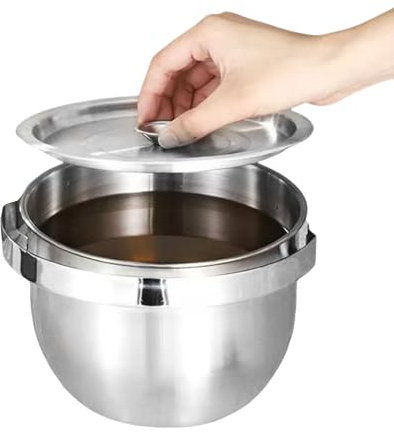 Stainless Steel Camping Pot - Kitchen Utensils For Hiking, Backpacking And Outdoor Cooking | Portable Stainless Steel Pot With Lid | Durable Kitchen Utensils A