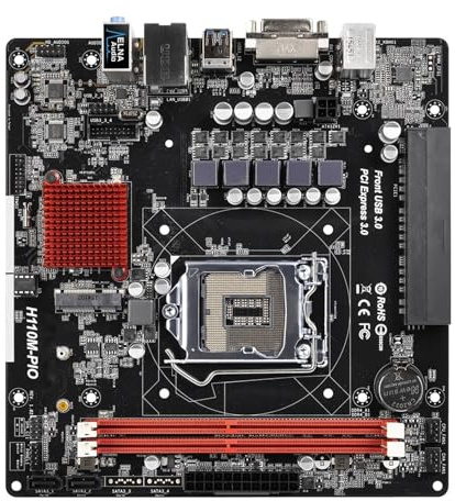 Scheda madre Fit For ASROCK H110M-PIO LGA 1151 Intel H110 DDR4 32G supporta 6100 6400 7300 7700 7100 6500 G4600 7600 CPU uDTX schede madri per computer