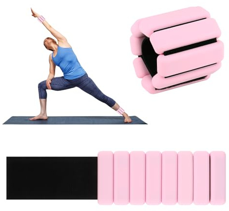SUPNOUD 2PCS Gewichtsmanschetten, Gewichte für Beine und Arme(je 0,45 kg), Ankle Weights, Gewichtsmanschetten Fuß,Handgelenk Gewichte für Yoga,Tanz, Pilates, Barre, Joggen, Aerobic, Walking, Gehen