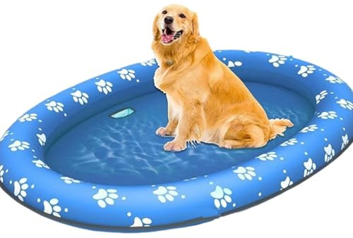 Kasmole Colchonetas Flotantes para Perros De Piscina - Balsa Inflable Segura, Cómoda Y Portátil,Balsa Perros Mascota - para Mascotas Y Cachorros En Verano Aire Libre Exterior Agua Playa Mar Río