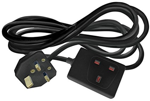 Eagle Single Gang 13 A Extension Lead - Black 5 Metre