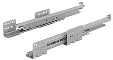 Coulisses actro avec silent system - Pour tiroir de profondeur : 450 mm - Charge : 60 kg - HETTICH