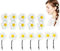 Dancepandas Daisy Haarschmuck 40PCS Gänseblümchen Haarspange Weiß klein Blumen Haarspange Boho Hochzeit Brauthaarschmuck Blumen für Mädchen Kinder Baby Dame