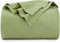 Utopia Bedding Salbeigrün Decke aus 100 % Baumwolle, Doppelbettgröße, 228 x 183 cm, 350 g/m², leichte, weiche und atmungsaktive Thermodecke für alle Jahreszeiten