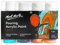 Mont Marte Pouring Set Symphonie – 4 x 60ml – Acryl Pouring – Acrylfarben mit Pouring Medium vorgemischt – Türkis, Lampen Schwarz, Bronze, Orange