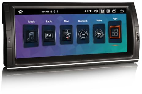 10,25 Pouces 8-Core 4Go+64Go Android 14 Autoradio pour BMW Série 5 X5 E53 GPS Navigateur Wireless Carplay Android Auto DSP Bluetooth 5.0 A2DP WiFi Dab+IPS Canbus