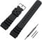 20 MM Cinturini Orologi Silicone Uomo Cinturino in Gomma a Orologi Nero