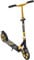 muuwmi Aluminium Scooter Deluxe – Tretroller, 205 mm, ABEC 7, für Kinder und Erwachsene, GS geprüft, höhenverstellbar, schwarz-Gold