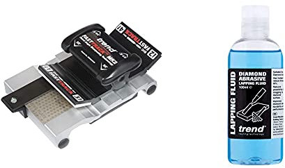 Trend FTS/KIT/MK2B Fast Track MK2 Fixed Angle Sharpening Technology & DWS/LF/100 Diamond Abrasive Lapping Fluid, Blue, 3.4 fl oz