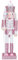 Guanan 30Cm Casse-Noisette de Noël, Casse-Noisettes Traditionnels de Soldat en Bois, Jouet de Figurines de Casse-Noisette, Décor Idéales pour Sapin de Noël, Décoration de Fête Parfaite (Rose)