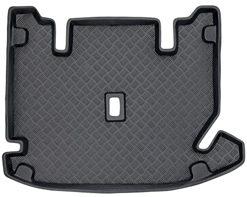 M MOTOS Tapetes de PE para maletero apata para Dacia Lodgy I 2012-2017 Mejore la comodidad de su viaje con la resistente alfombrilla para el maletero del coche, que protege contra la suciedad y el pol