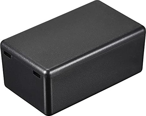 sourcing map Mini-Abzweigdose, staubdicht, 60 x 36 x 25 mm, ABS, für elektrische Projekte, Schwarz, 3 Stück